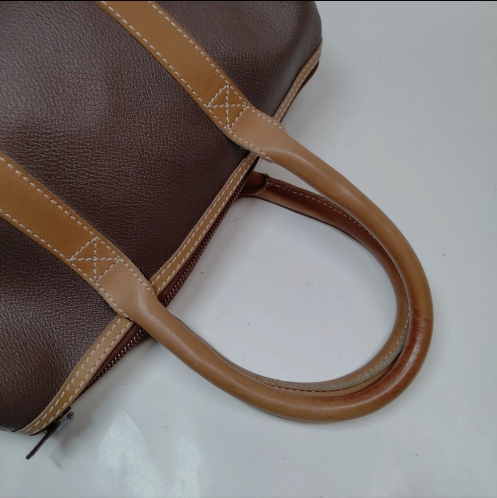LOEWE Brown Leather Amazona Anagram Boston Bag/Satchel - Perfect Fall - Picture 6 of 9
